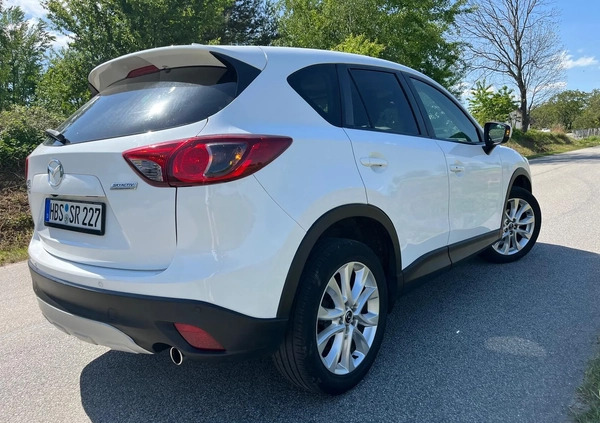 Mazda CX-5 cena 39999 przebieg: 155000, rok produkcji 2014 z Biała małe 742